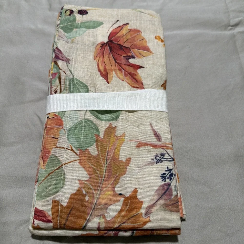 Potterybarn Fall Botanical Cotton Napkins 20